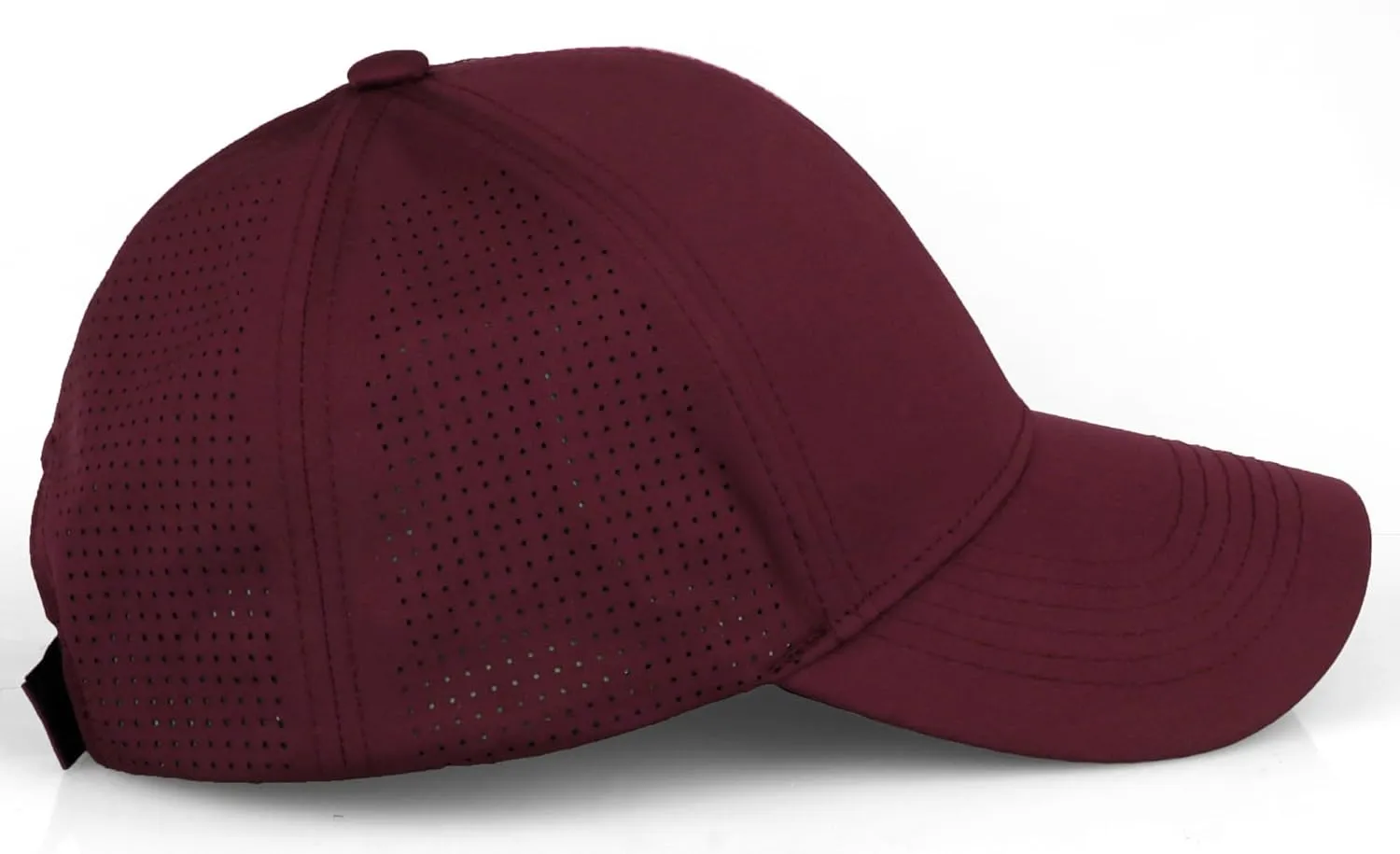 Daxton Performance Cool Tech Baseball Hat Alphabet Initial with Silver Letters