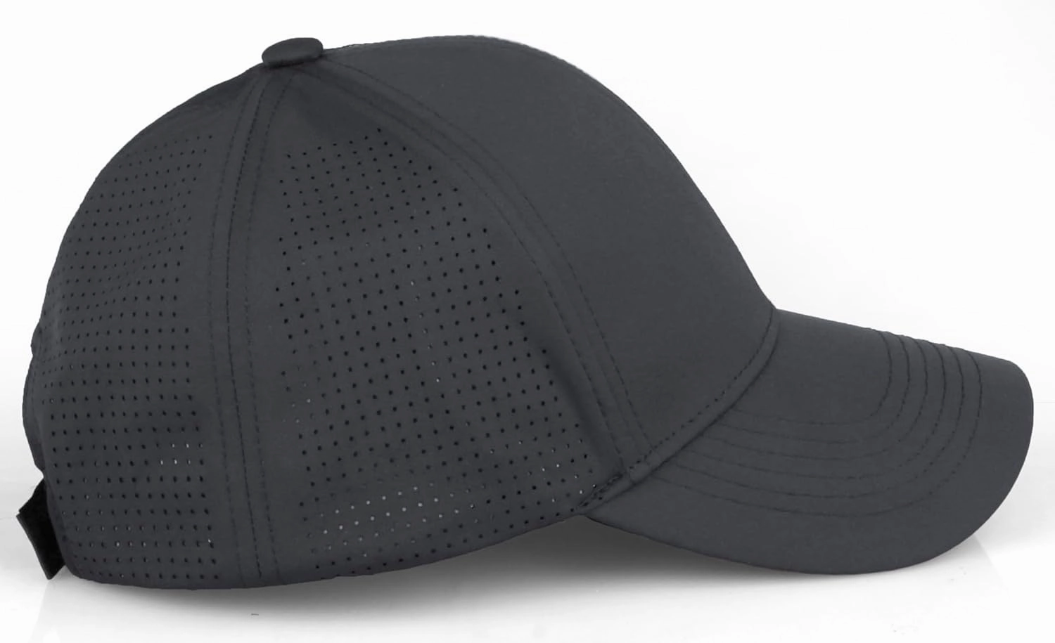 Daxton Performance Cool Tech Baseball Hat Alphabet Initial with Silver Letters