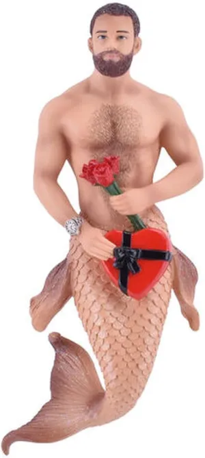December Diamonds 55-55434 Hanging Ornament, Rosebud Merman