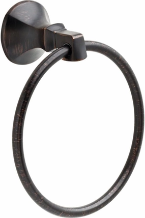 Delta Faucet 76446-RB Ashlyn Towel Ring, 2.25 x 7.57 x 6.38 Inches, SpotShield Venetian Bronze