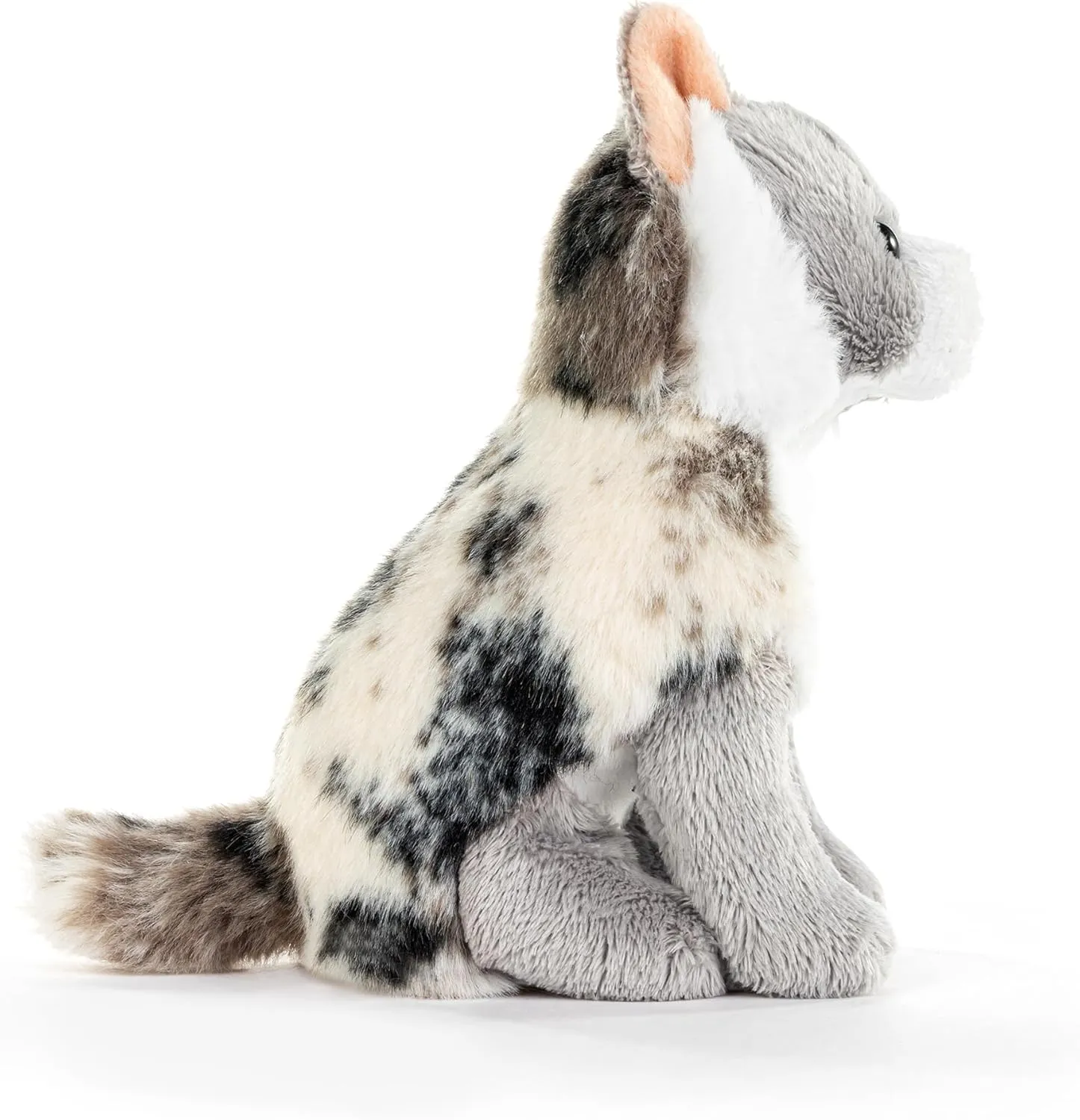 DEMDACO 5004810079 Animalcraft Maine Coon Cat Grey and White 6.5 x 6 Inch Polyester Soft Plush Stuffed Beanbag Animal