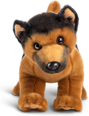 DEMDACO German Shepard Dog Brown and Black 13 Inch Polyester Soft Plush Stuffed Animal