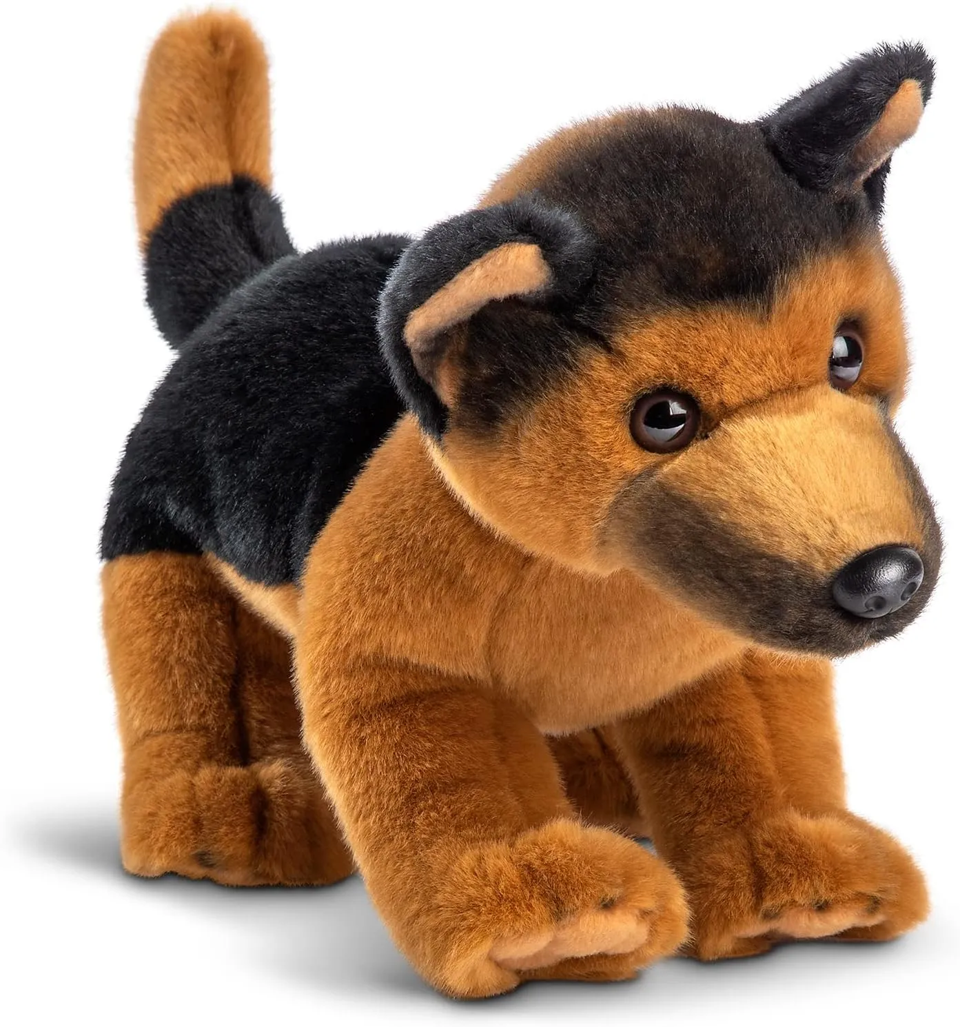DEMDACO German Shepard Dog Brown and Black 13 Inch Polyester Soft Plush Stuffed Animal