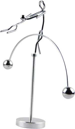 Desktop Balancing Tumbler Toy Creative Couple Art Decor for Home Office Physics Demonstration Stable Base for Science Enthusiasts