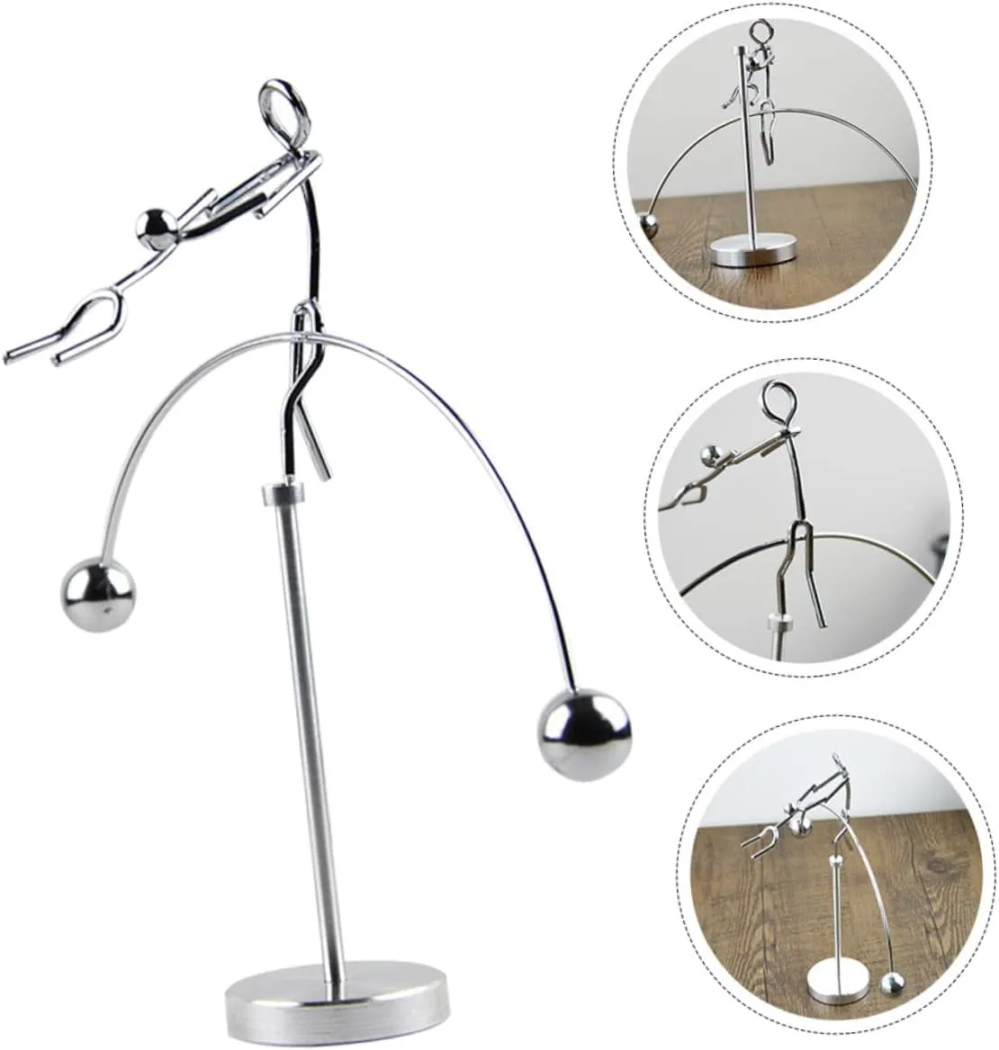 Desktop Balancing Tumbler Toy Creative Couple Art Decor for Home Office Physics Demonstration Stable Base for Science Enthusiasts