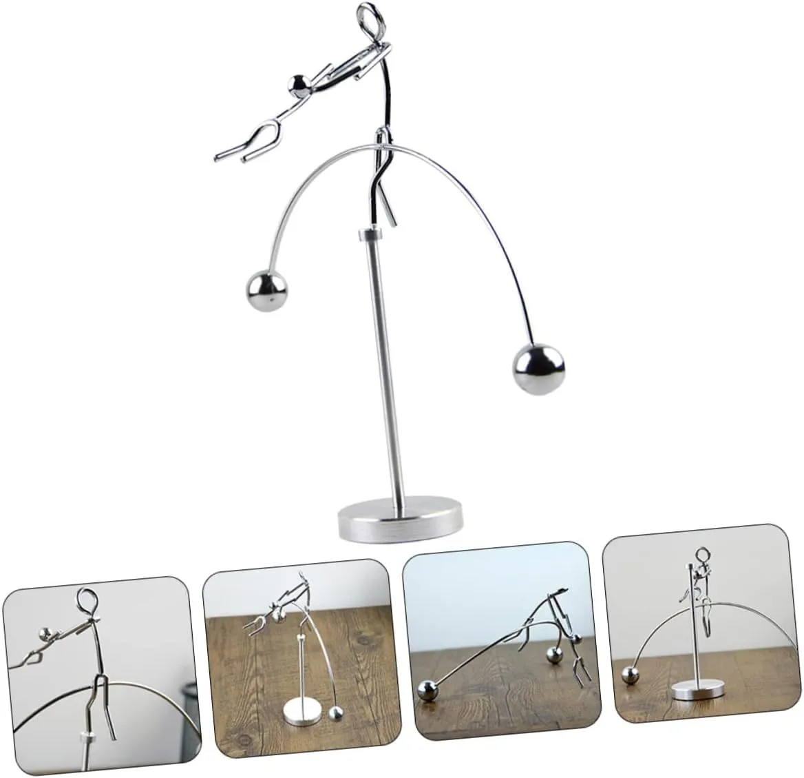 Desktop Balancing Tumbler Toy Creative Couple Art Decor for Home Office Physics Demonstration Stable Base for Science Enthusiasts