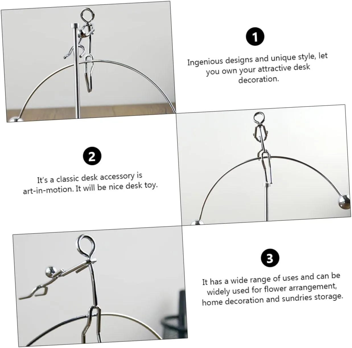 Desktop Balancing Tumbler Toy Creative Couple Art Decor for Home Office Physics Demonstration Stable Base for Science Enthusiasts