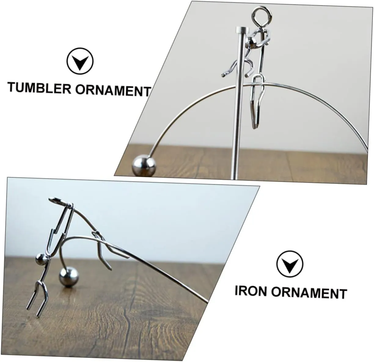 Desktop Balancing Tumbler Toy Creative Couple Art Decor for Home Office Physics Demonstration Stable Base for Science Enthusiasts