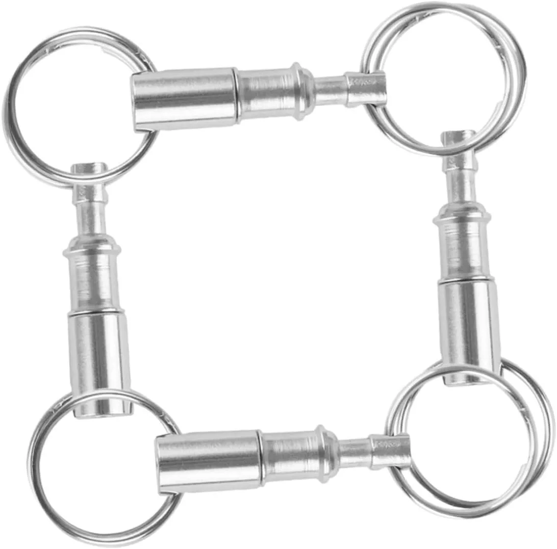 Detachable Keychain Key Ring Key Metal Key Holders Dual Pull Apart Key Chain Quick Release Keychains