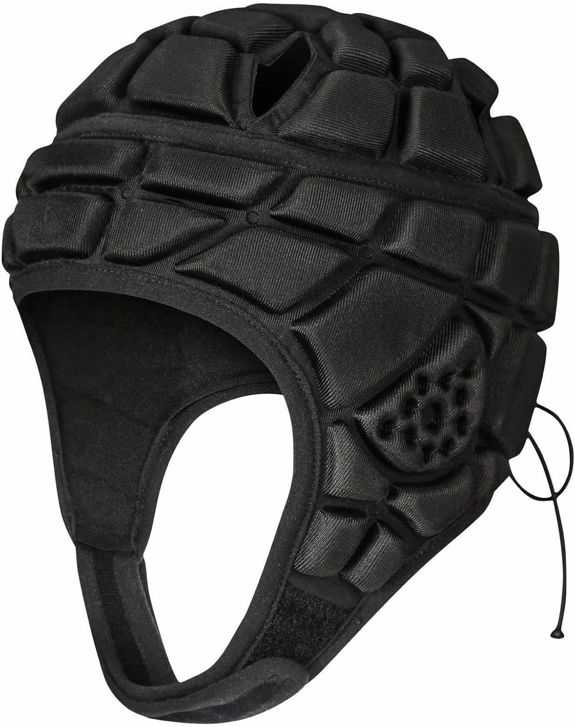 DGXINJUN Soft Shell Flag Football Helmet, 7v7 Rugby Helmet, Scrum Cap, Soccer Padded Headgear, Adjustable Head Protector for Youth Kids Adults