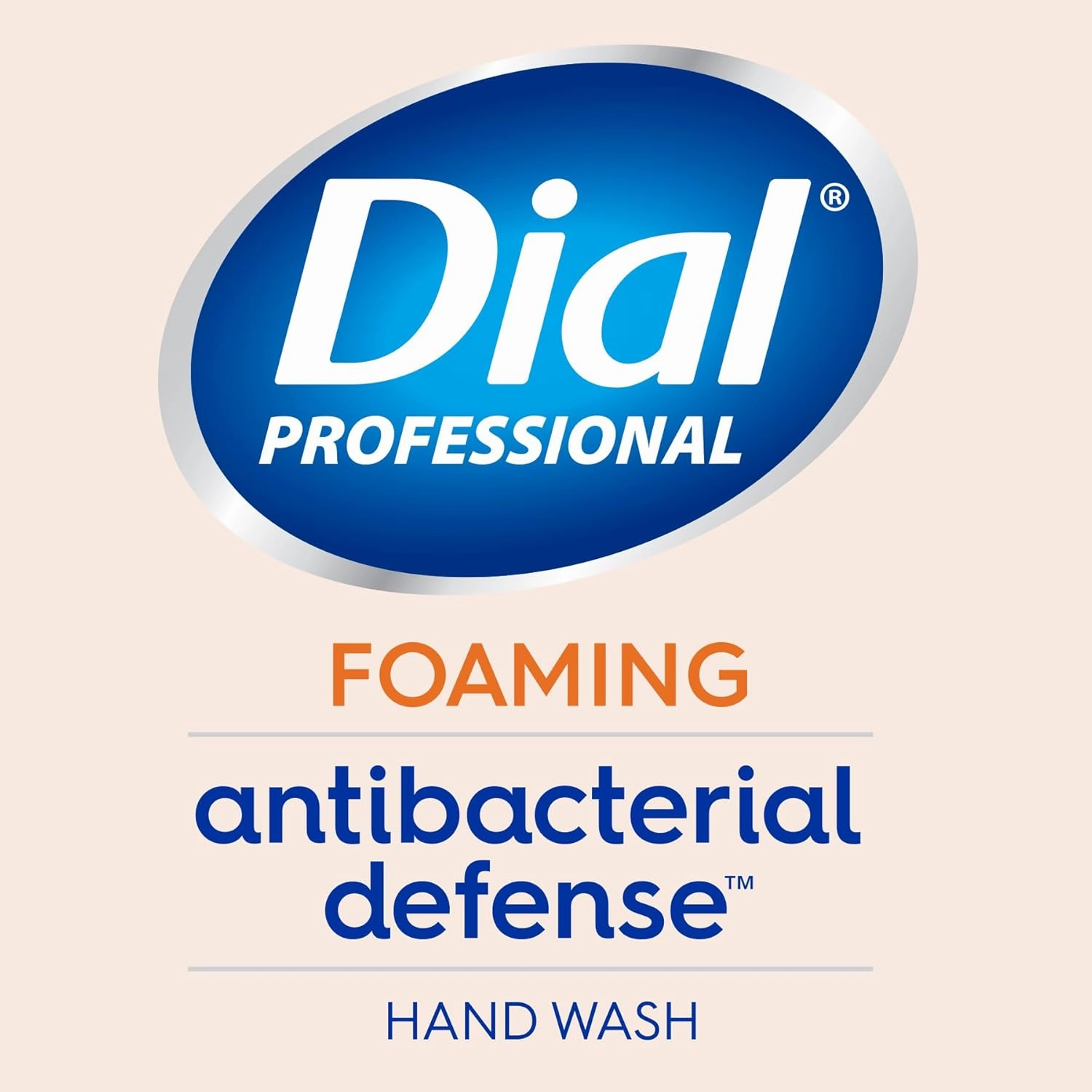 Dial Professional Original Antibacterial Defense Foaming Hand Wash, 1 Gallon Refill Bottle, 128 Fl Oz