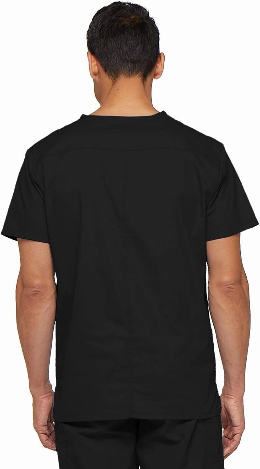 Dickies EDS Signature Scrubs for Men, Multi-Pocket V-Neck Scrub Top in Soft Brushed Poplin 81906