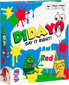 DiDaYo - Fast Paced Family Games, Brain Teaser Card Game for Kids 8-12, Ideal Speed Color Game for Teens, and Adults, Fun Slumber Party Games, 2-8 Players