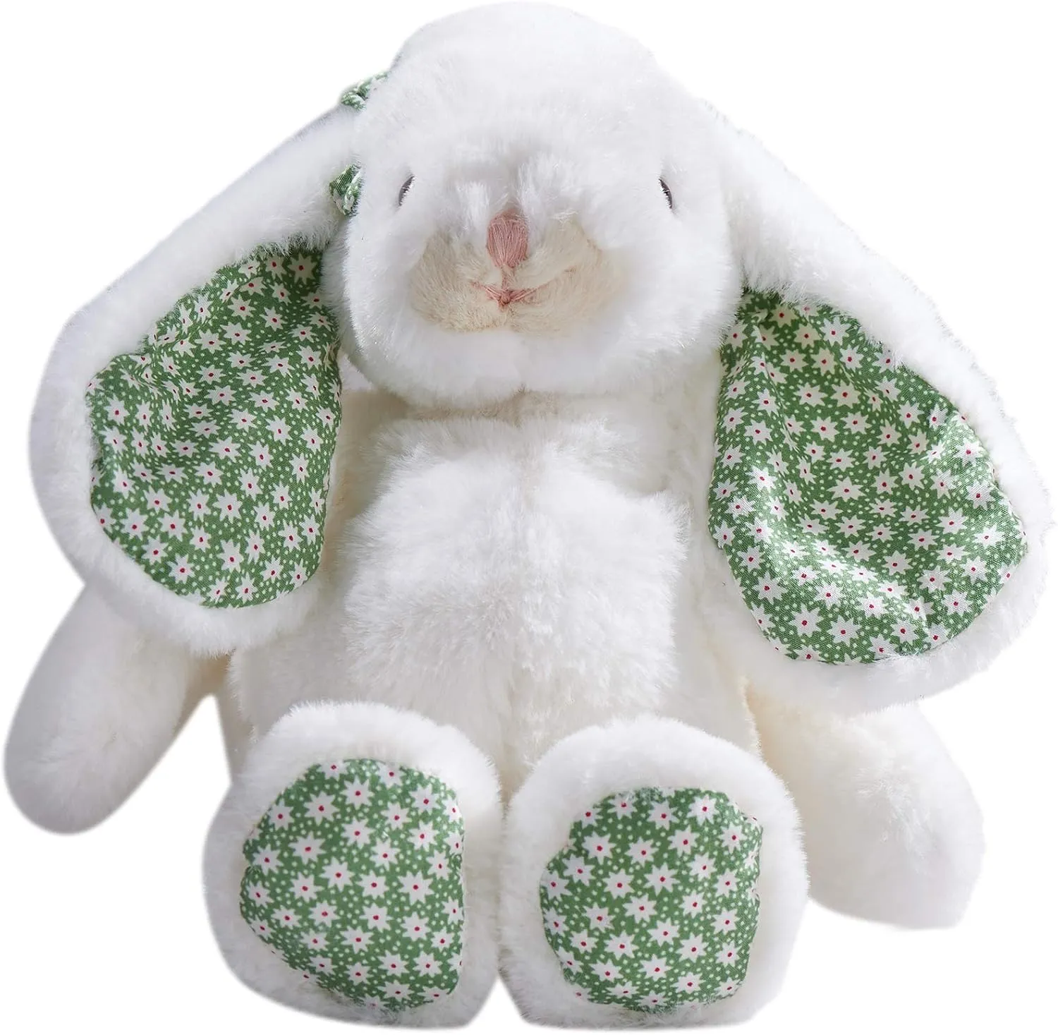 Dilly dudu Blossom Bunny Rabbit Stuffed Animal Plush Toy Best Gifts 10-Inch (Cream)