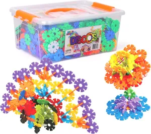 Discos, Interlocking Connecting Kids Toys, Preschool Learning Montessori Toys, Play and Learning, Stem Learning Toys Ages 3 