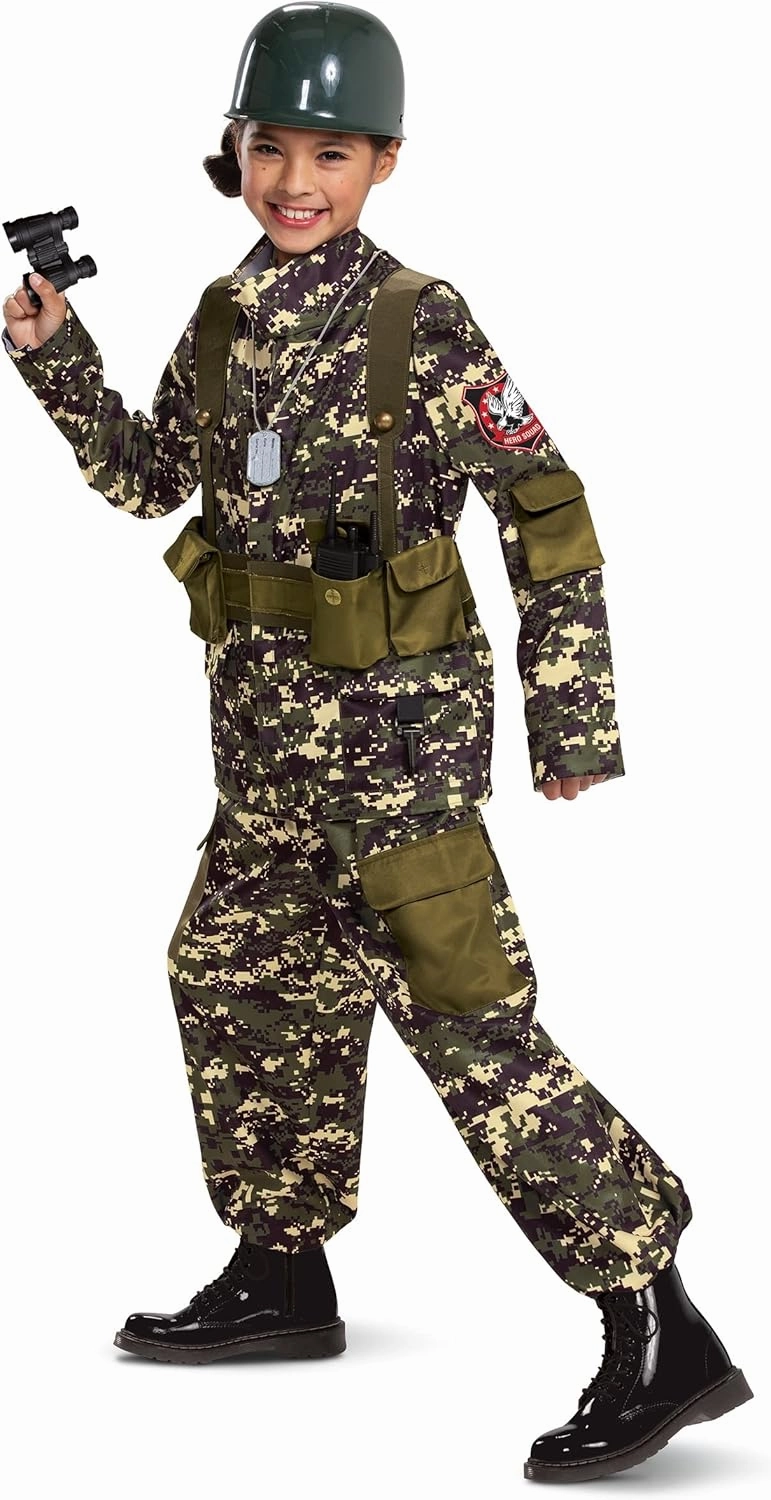 Disguise Boys Soldier Costume for Kids With Helmet and Accessories, Child Size