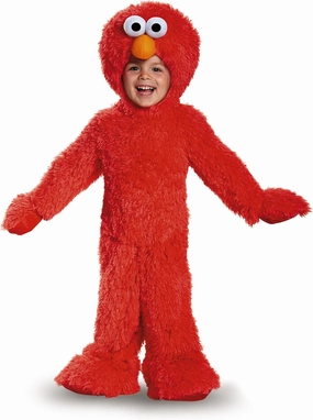 Disguise Elmo Extra Deluxe Plush Infant/Toddler Costume, Small (2T) Red