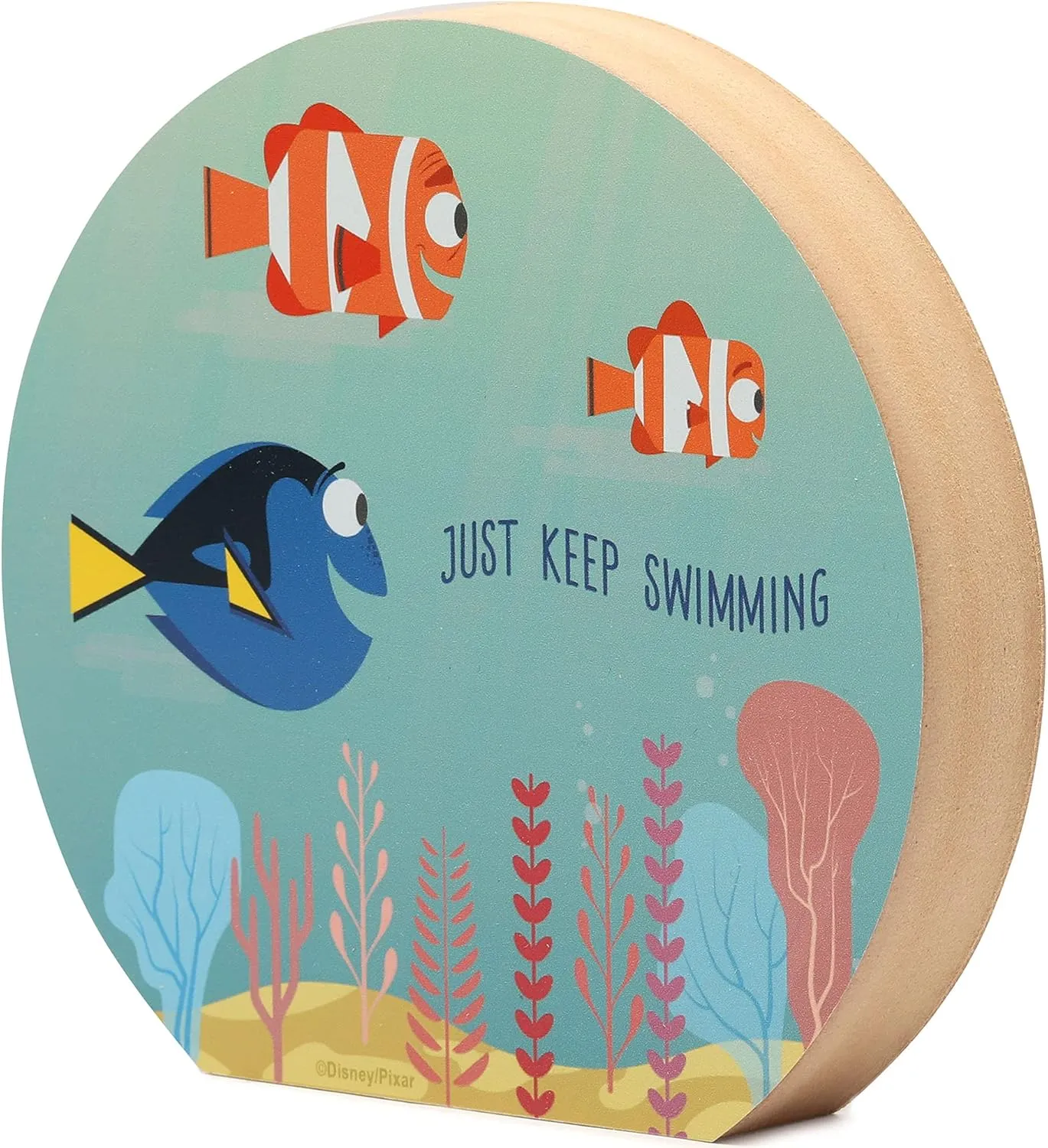 Disney Pixar Finding Dory Fish Bowl Shelf Sitter Decor - Just Keep Swimming - Cute Finding Dory Decoration