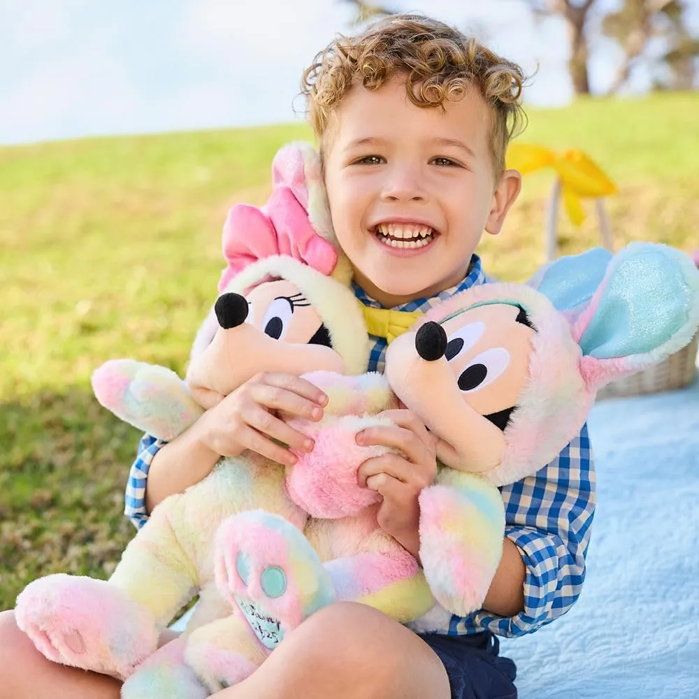 Disney Store Official Easter Plush - Cute Plushies with Pastel Dyes, Floppy Ears, and Cottontail - Soft Kids Toy with Embroidered Features - Plush Toys in Bunny Costume - Minnie Mouse