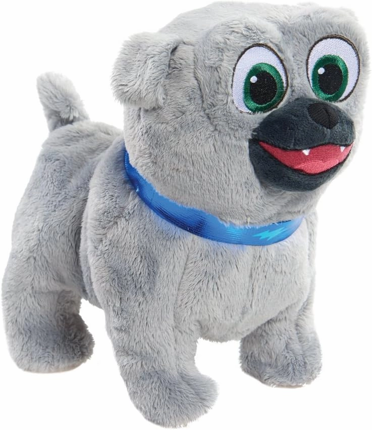 Disney Junior Puppy Dog Pals Adventure Pals Plushie Walking and Barking Bingo, Officially Licensed Kids Toys for Ages 3 Up by Just Play