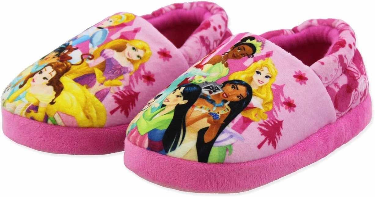Disney Princess Girls Toddler Plush Aline Slippers