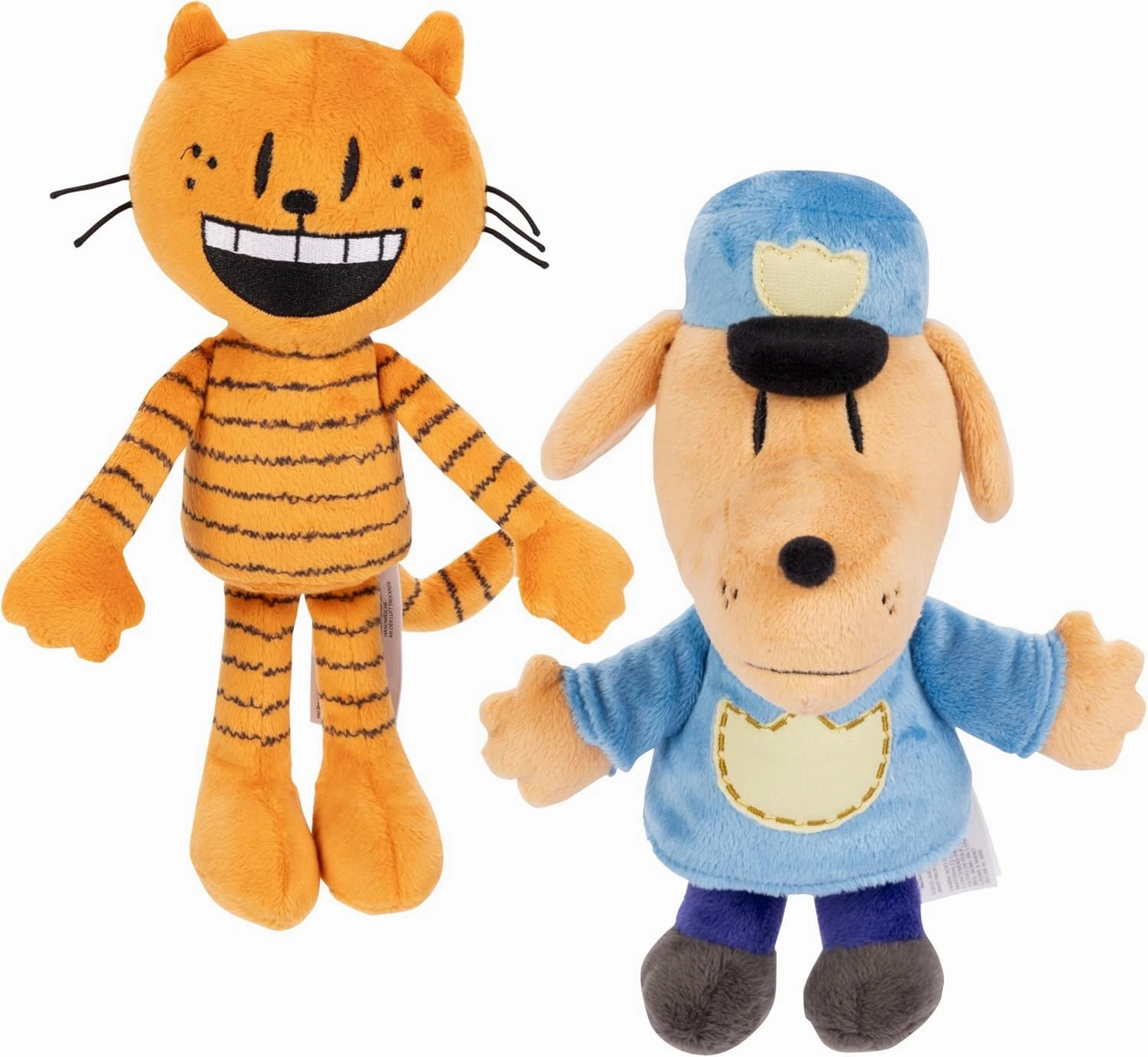 Dog Man Movie Plush - Dog Man and Petey Plush 2-Pack, Collect All Dogman Plush by JAKKS Pacific, Based on The Dog Man Movie, for Kids Ages 4 Years and Up