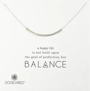 Dogeared Balance Tube Bar Necklace, 16" with 2" extender