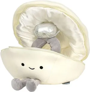 Drawelry Ring Box Plush Pillow Box Princess Diamond Ring Shell Case Throw Pillows Funny Soft Stuffed Dolls Sofa Bed Car Decor Pillow for Women Girls Wedding Birthday Gifts