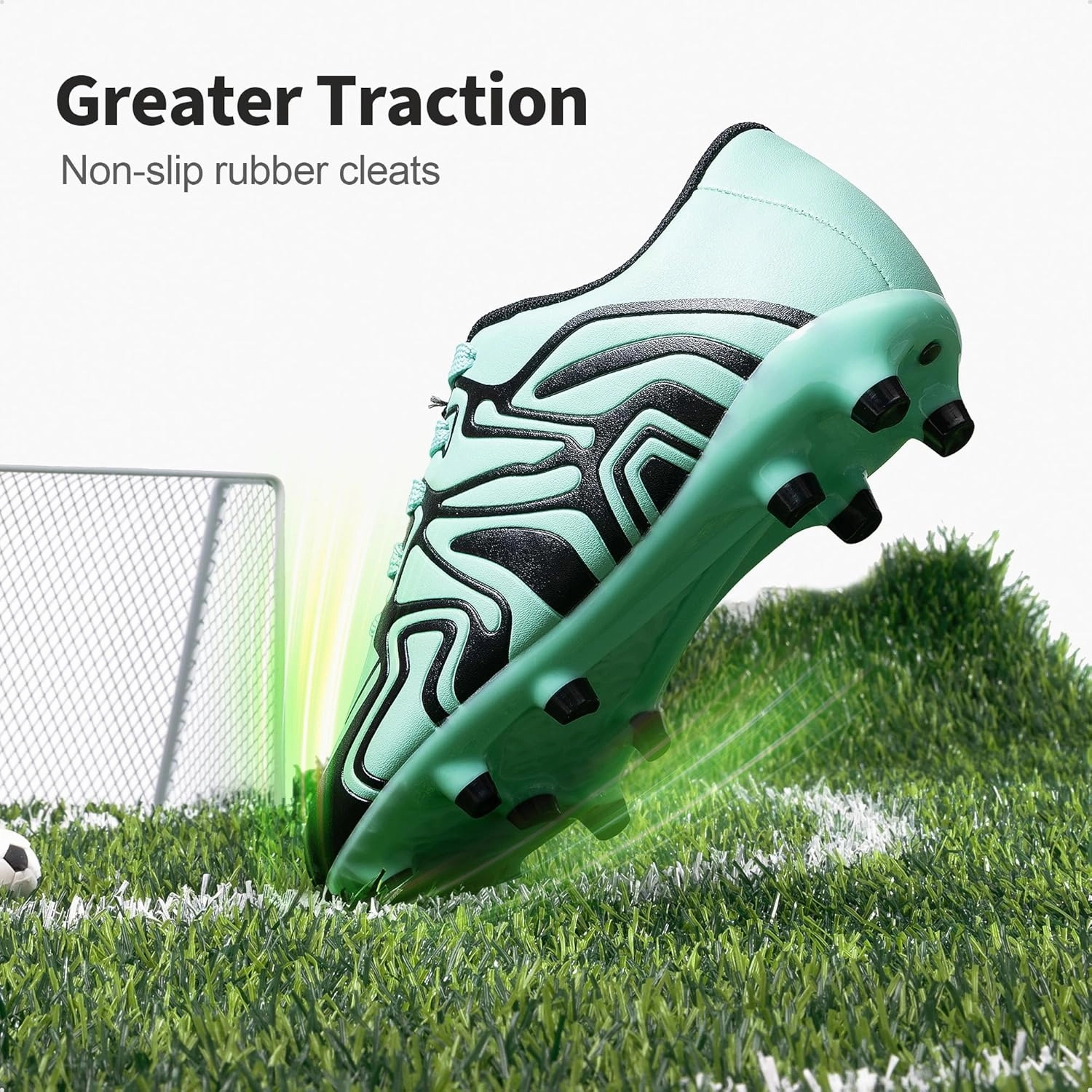 DREAM PAIRS Boys Girls Soccer Cleats Youth Firm Groud Baseball Cleats Sport Athletic Outdoor Trainning Football Shoes for Little/Big Kid