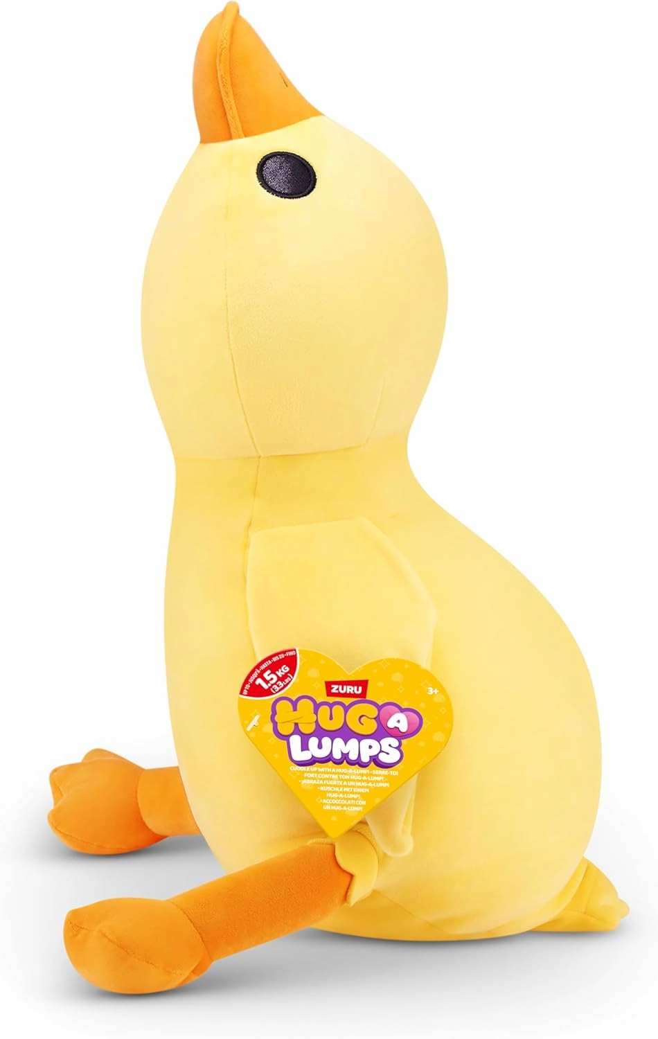 Duck(Bailey) Weighted Plush 3.3 Lbs, Cuddly, Squishy, Comfort Plush, Anti-Stress by ZURU