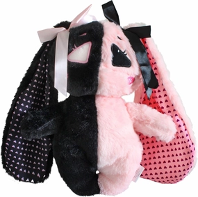 E-Girl Bunny Plush, Anime Goth Stuffed Animal for Teens