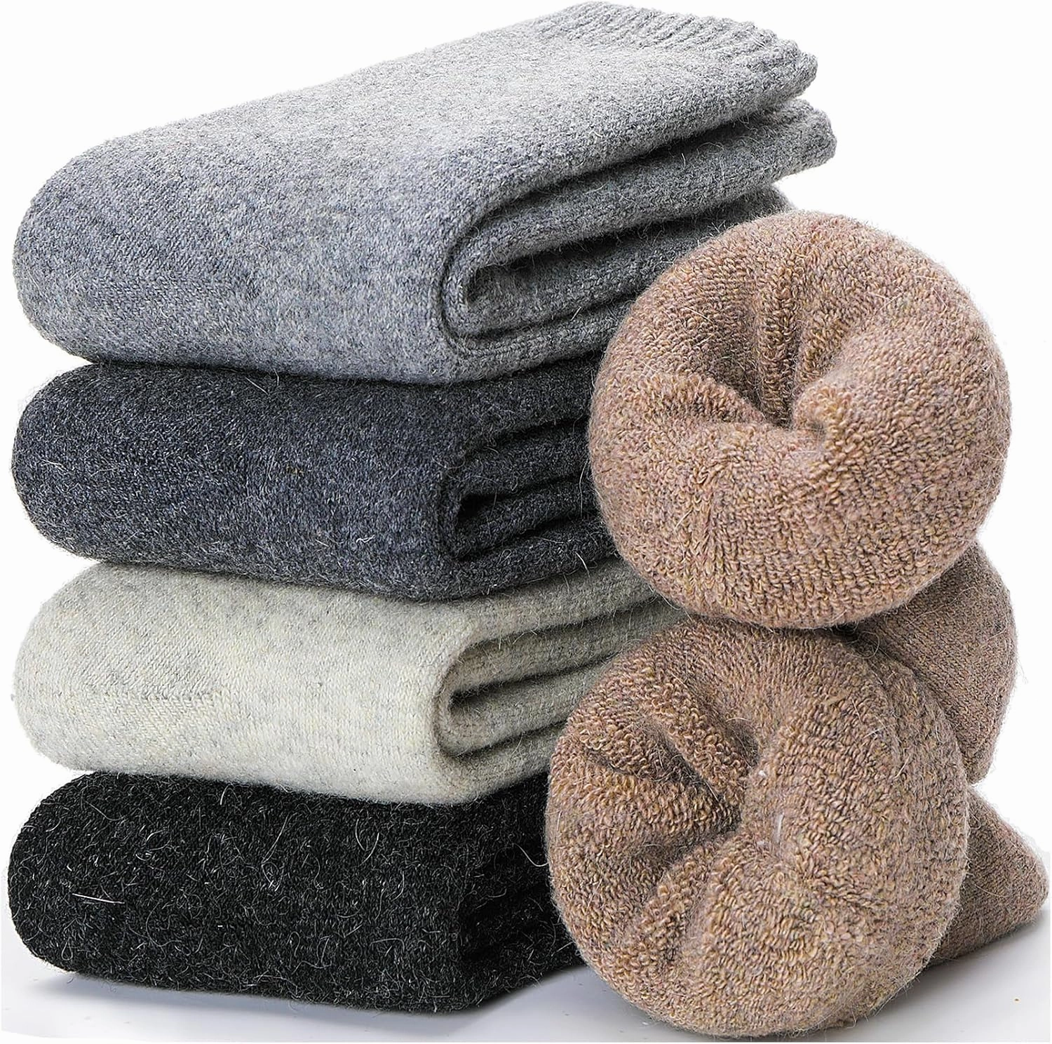 EBMORE Womens Fuzzy Socks Fleece Fluffy Cabin Plush Warm Sleep Soft Cozy Winter Adult Socks
