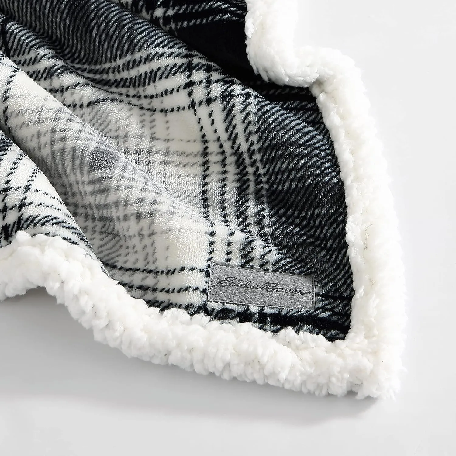 Eddie Bauer- Twin Blanket, Ultra Soft & Cozy Plush Home Décor, All Season Bedding (Vail Plaid Grey, Twin)