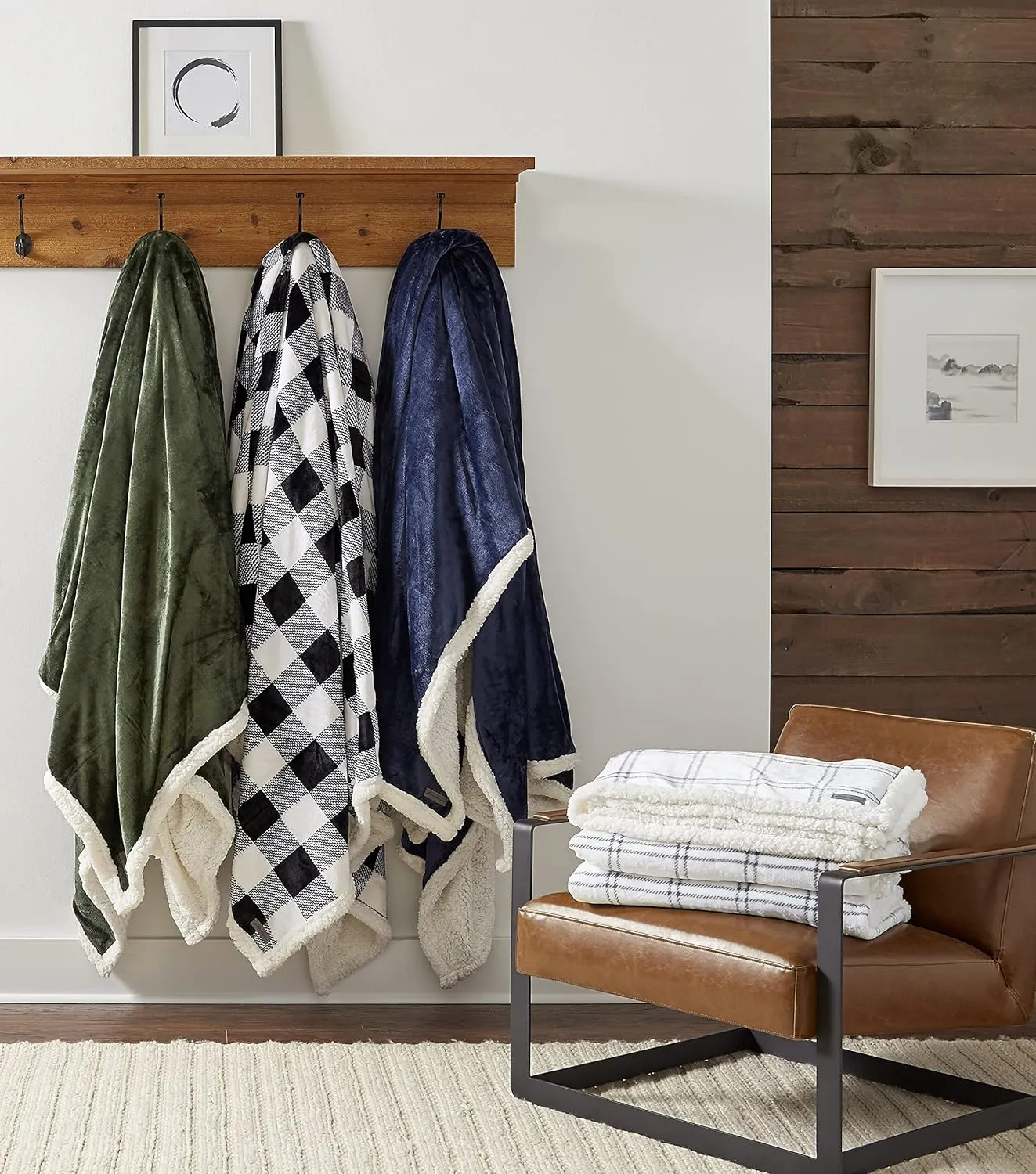 Eddie Bauer- Twin Blanket, Ultra Soft & Cozy Plush Home Décor, All Season Bedding (Vail Plaid Grey, Twin)