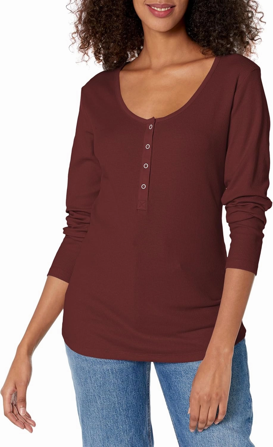 Eddie Bauer Women's Thermal Snap Henley