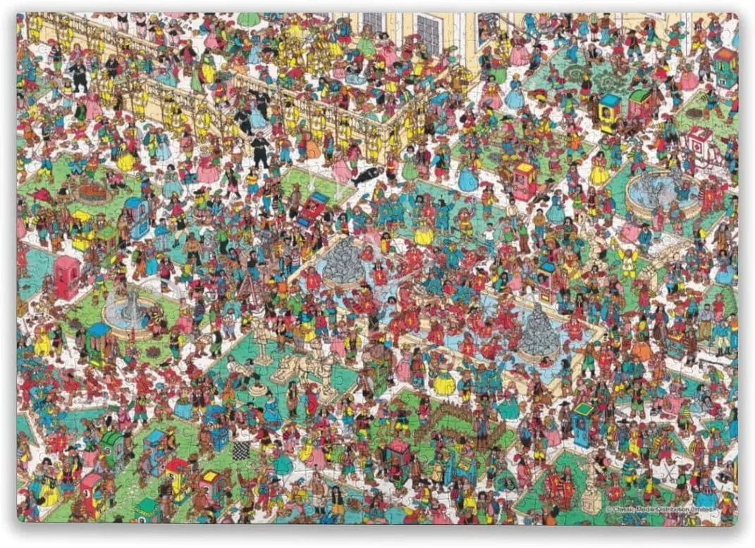 Education Intellectual Toy Puzzle 1000 Pieces Where's Waldo swashbuckling muskeeters Jigsaw Puzzless for Adults Puzzle in The World Impossible Puzzles Funny decompress Puzzle Gifts Colorful Puzzle