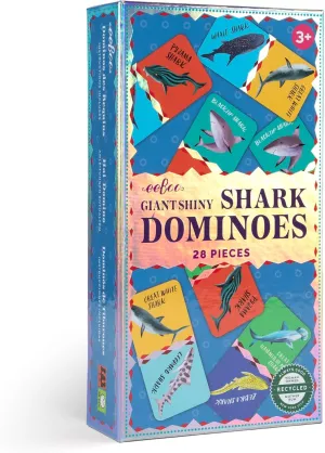 eeBoo Shiny Giant Shark Dominoes, 1 EA