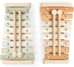 Ehome Xylophone, Baby Musical Instruments Montessori Wooden Toys for Toddlers 1-3, Aesthetic Musical Toys with Modern Boho Xylophone for Kids Baby Preschool Educational Birthday Gifts
