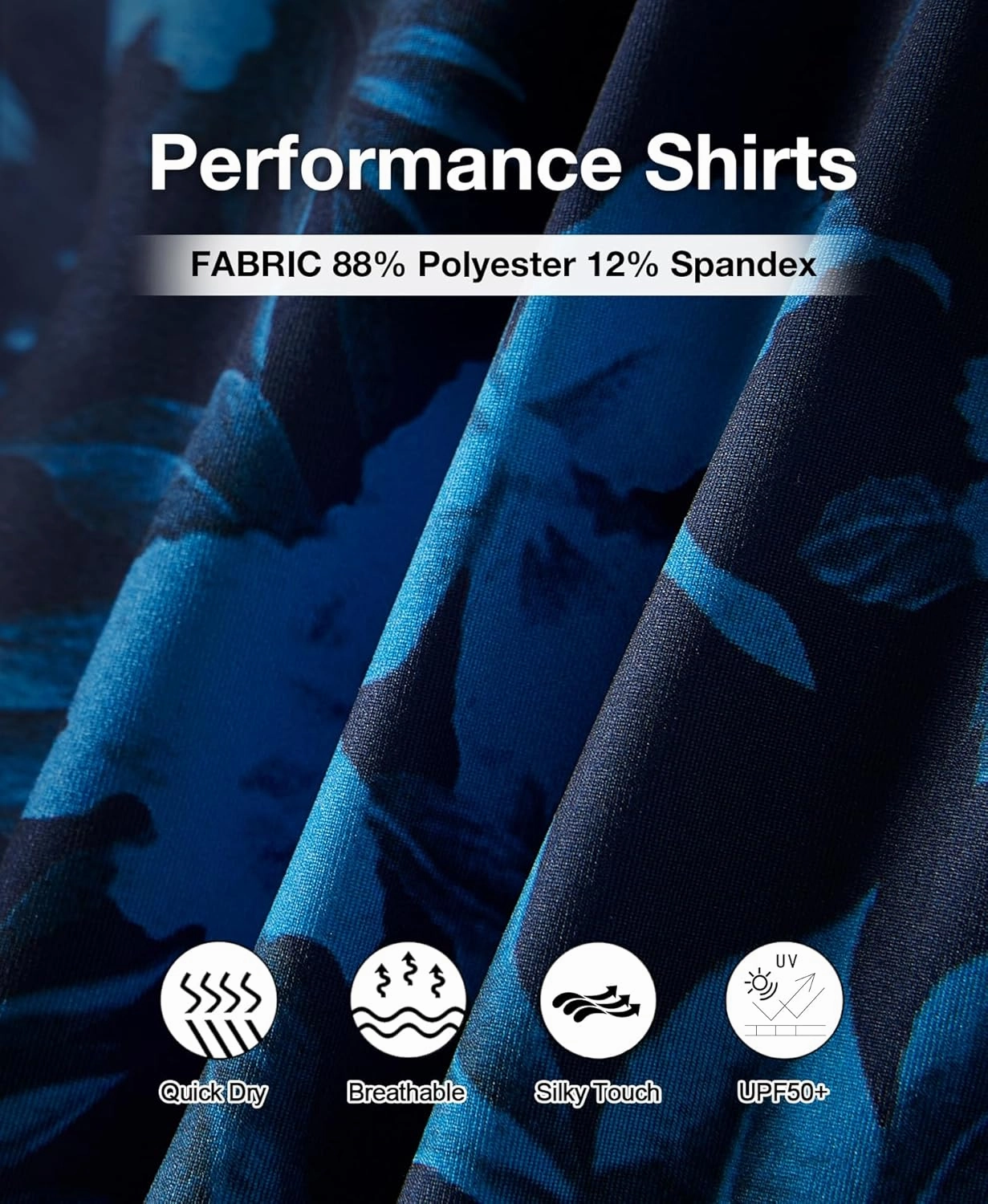 ELETOP Men's Golf Polo Shirts Short Sleeve Moisture Wicking Hawaiian Tropical Polos Performance Golf Shirts for Men Dry Fit