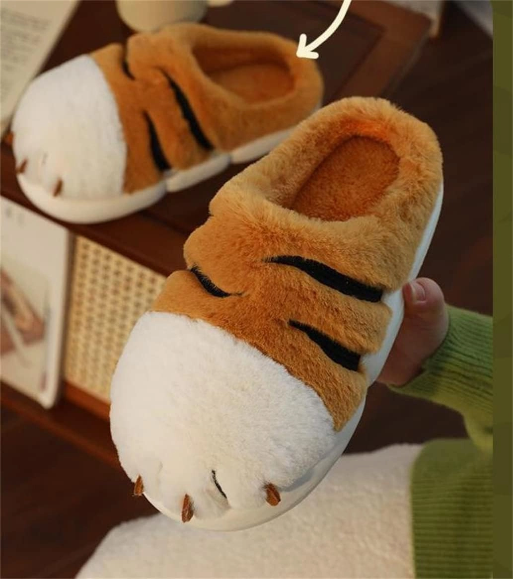 ELONEL Women's Indoor/Outdoor Cartoon Pig Animal Slippers - Warm Winter Soft Plush Family Slippers - Cotton