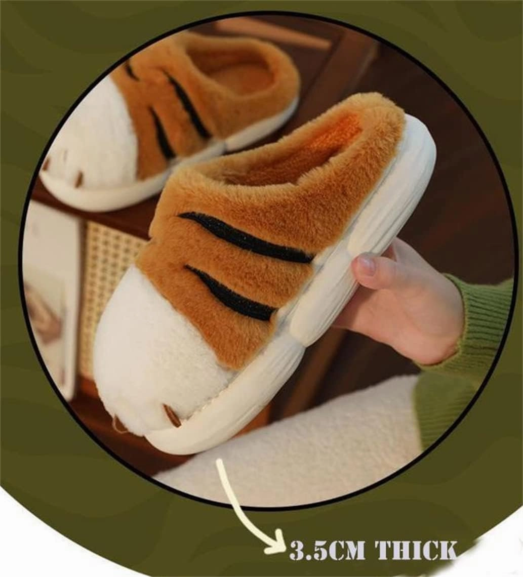 ELONEL Women's Indoor/Outdoor Cartoon Pig Animal Slippers - Warm Winter Soft Plush Family Slippers - Cotton