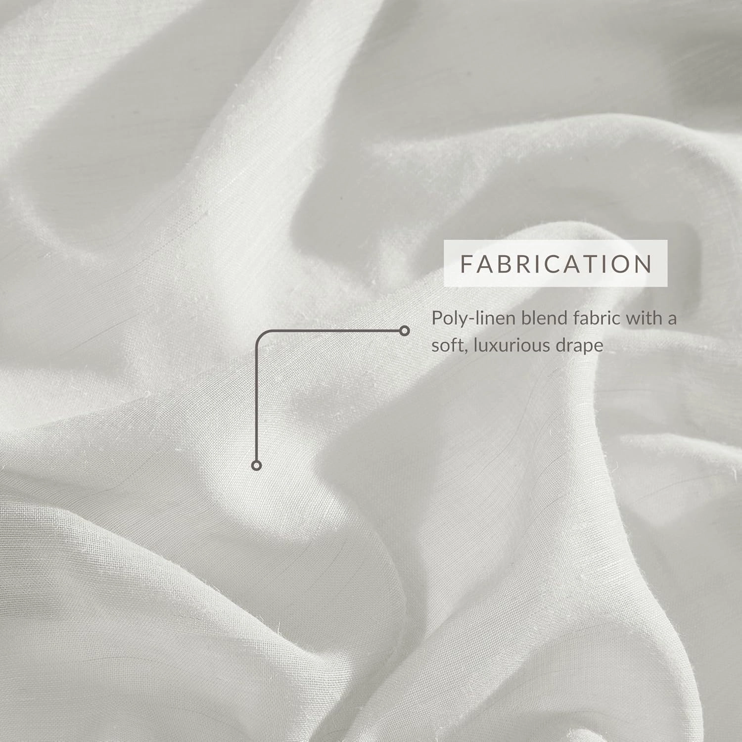 Elrene Home Fashions Vienna Sheer Tie-Top Window-Curtain Panel, 52 in x 95 in (1 Panel), Off White