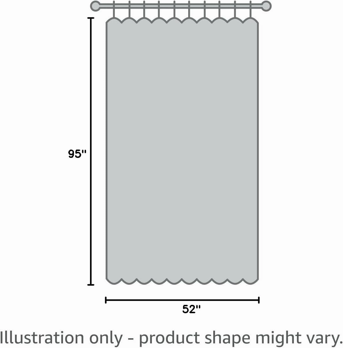 Elrene Home Fashions Vienna Sheer Tie-Top Window-Curtain Panel, 52 in x 95 in (1 Panel), Off White