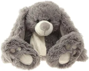 Enesco Kalidou Bunny Rabbit with Scarf Plush Stuffed Animal, 10 Inch, Grey