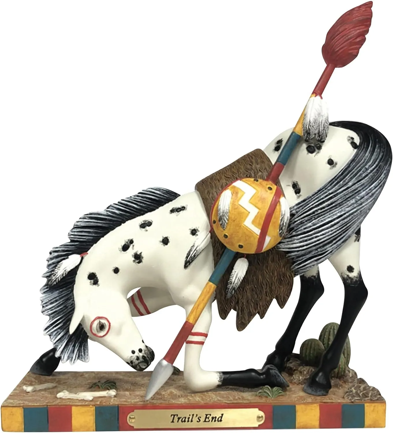 Enesco Painted Ponies Trail's End Horse Figurine, 8 Inch, Multicolor