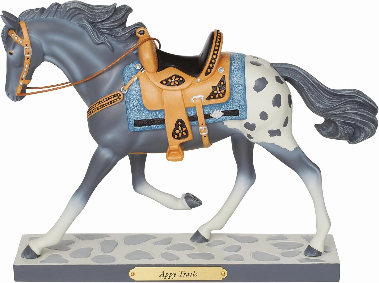 Enesco The Trail of Painted Ponies Appy Trails Figurine, 7.4 Inch, Multicolor