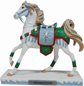 Enesco The Trail of Painted Ponies Christmas Crystals Figurine, 7.25 Inch, Multicolor