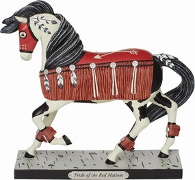 Enesco The Trail of Painted Ponies Pride of The Red Nations Figurine, 7.4 Inch, Multicolor