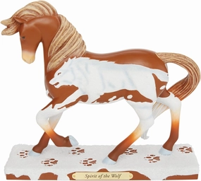 Enesco The Trail of Painted Ponies Spirit of The Wolf Figurine, 7.1 Inch, Multicolor