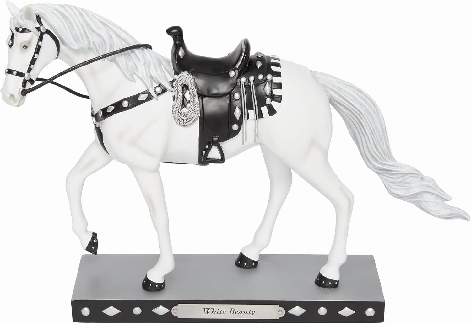 Enesco The Trail of Painted Ponies White Beauty Horse Figurine, 2.5 Inch, Multicolor